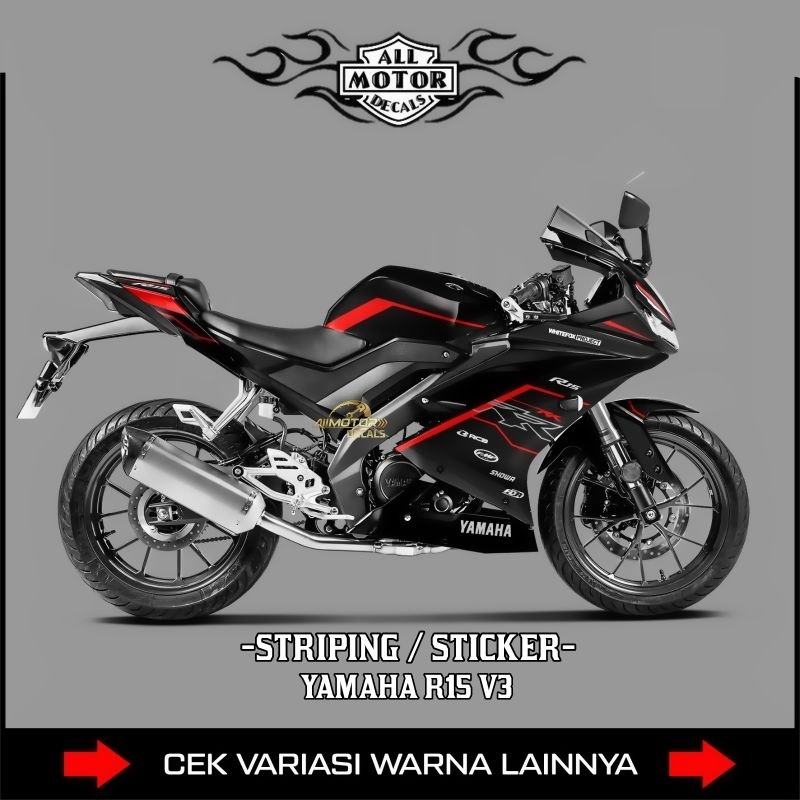 สติกเกอร์ ลายกราฟฟิค รถจักรยานยนต์ Yamaha R15 V3 RR R15 V3 R15 V3 R15 Gen 3 R15V3 R15 V3 2017 2018 2019 2020 2021