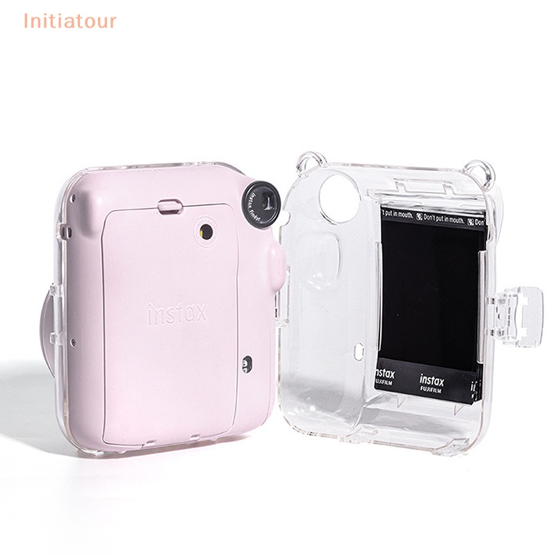[Initiatour] เคสกระเป๋าใส พร้อมสายคล้องไหล่ สําหรับกล้อง Fujifilm Instax Mini 12