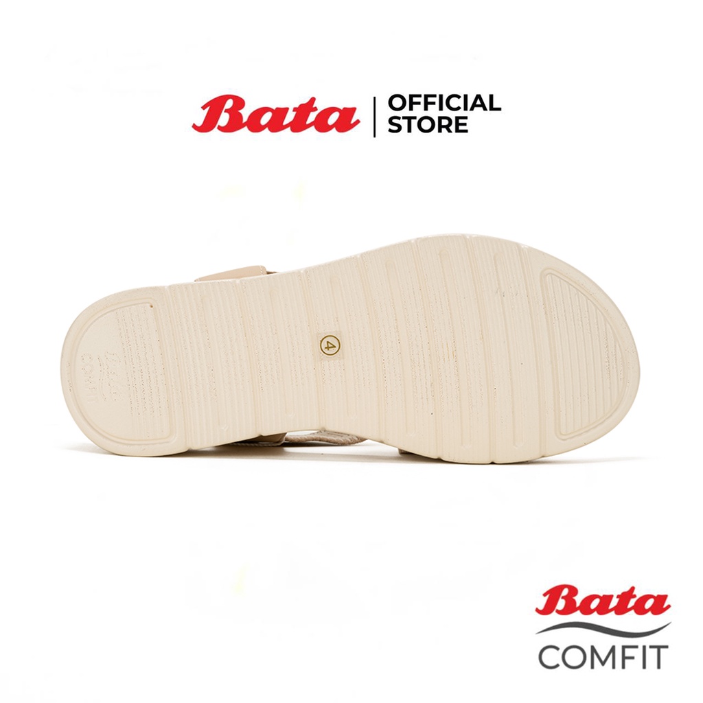 Bata บาจา Comfit รองเท้าเพื่อสุขภาพแบบรัดส้น พร้อมเทคโนโลยีคุชชั่น รองรับน้ำหนักเท้า สำหรับผู้หญิง รุ่น W-FLEX สีน้ำตาล 6018060 สีม่วง 6019060