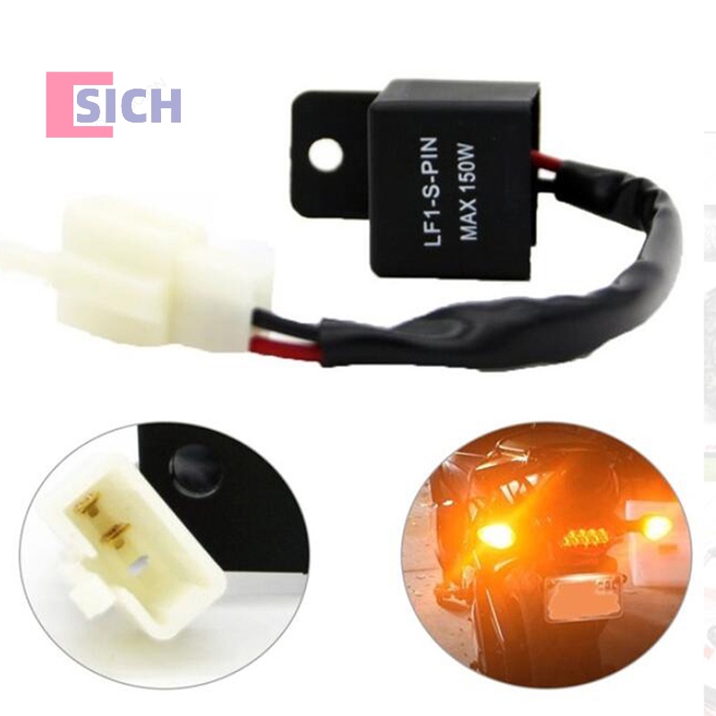 [Sich] ใหม่ รีเลย์ไฟเลี้ยว LED 2 Pin 12V สําหรับรถจักรยานยนต์
