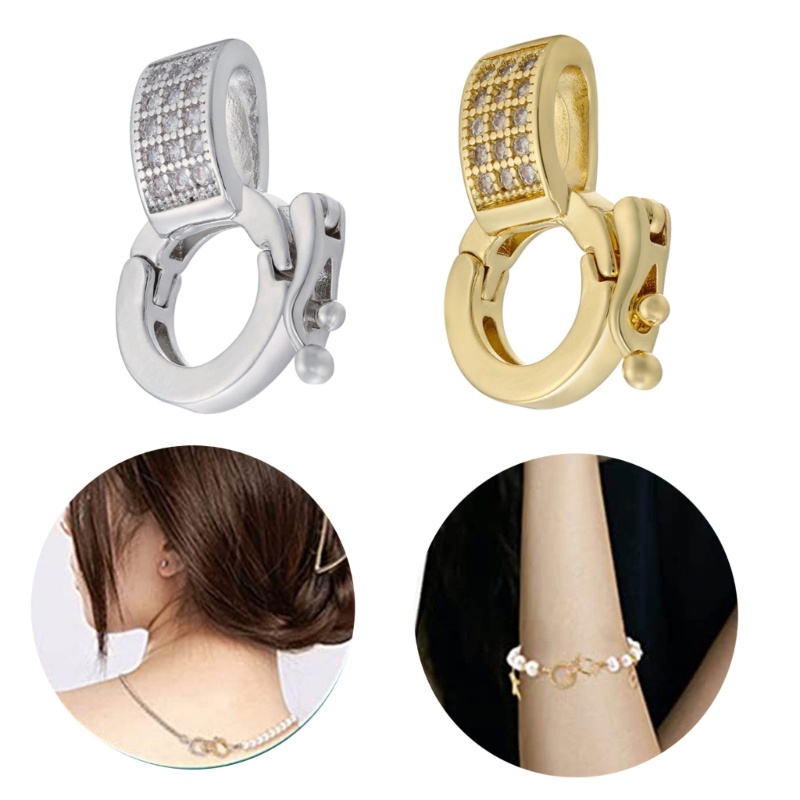 VEIN สร้อยคอ Shortener Clasp แบบถอดเปลี่ยนได้ Bail Claps อุปกรณ์ทําเครื่องประดับ