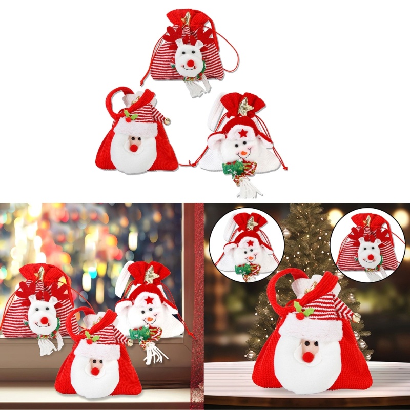 Zzz Festive Christmas Candy Bag Organiser Case Treat Pouch สําหรับตกแต่งบ้าน