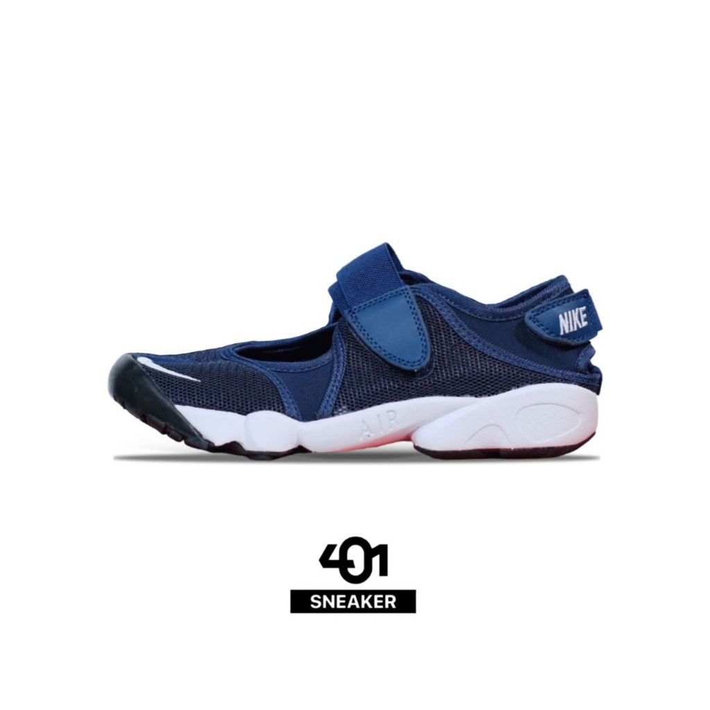 ♞,♘,♙,♟Nike 100% Authentic Air Rift Navy White Sneakers