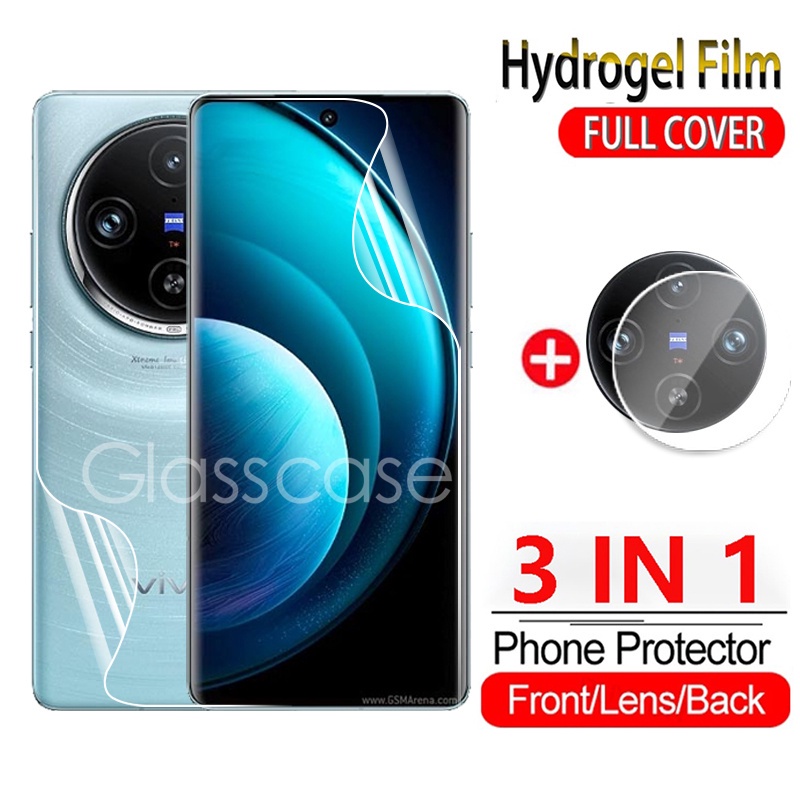 3 In 1 ด้านหน้ากลับฟิล์ม Hydrogel สําหรับ Vivo X100 X200 pro X100pro X200pro X200proMini VivoX100 Vi