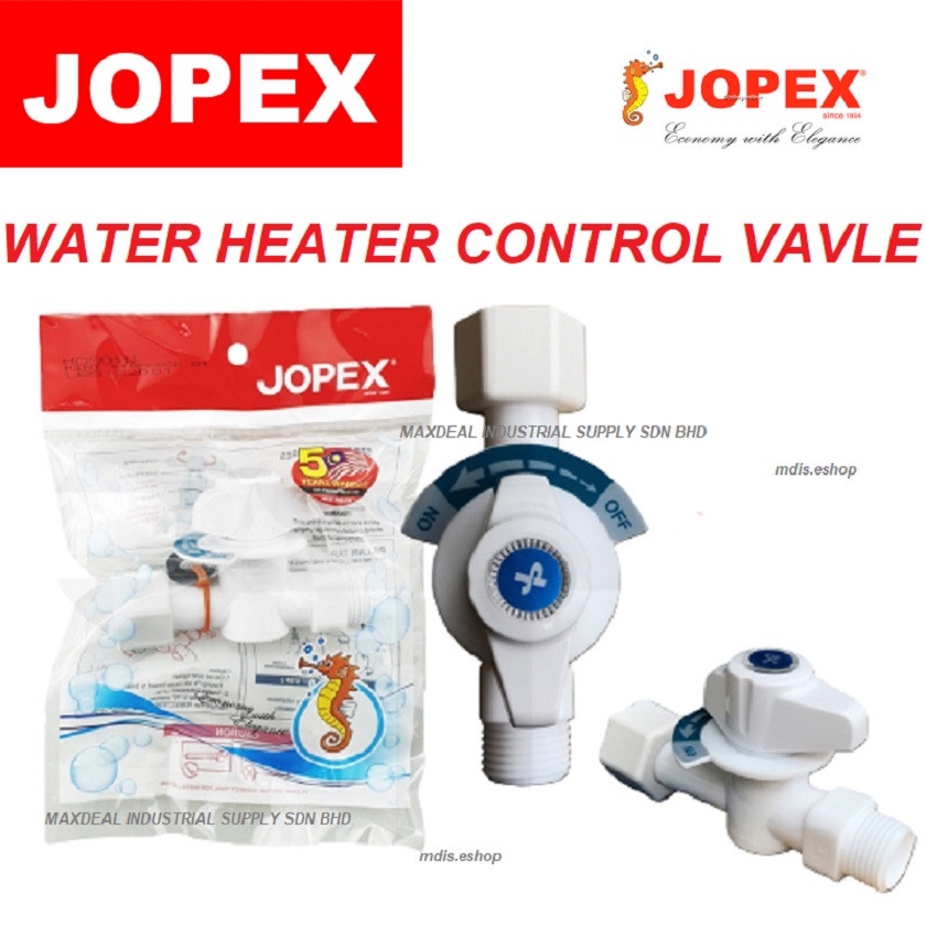 Jopex เครื่องทําน้ําอุ่นวาล์ว เครื่องทําน้ําอุ่น วาล์วควบคุมฝักบัว วาล์วหยุด / Injac Pemanas Air