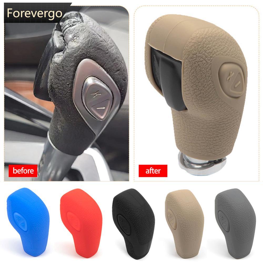 Forevergo ปลอกหุ้มหัวเกียร์รถยนต์ ซิลิโคน สําหรับ Ford Fiesta New Focus Escort Mondeo Ecosport C9O3