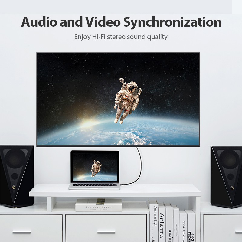 Vention สาย HDMI 2.0 สาย Super Slim HDMI รองรับสายต่อ HDMI 4K 60Hz 3D