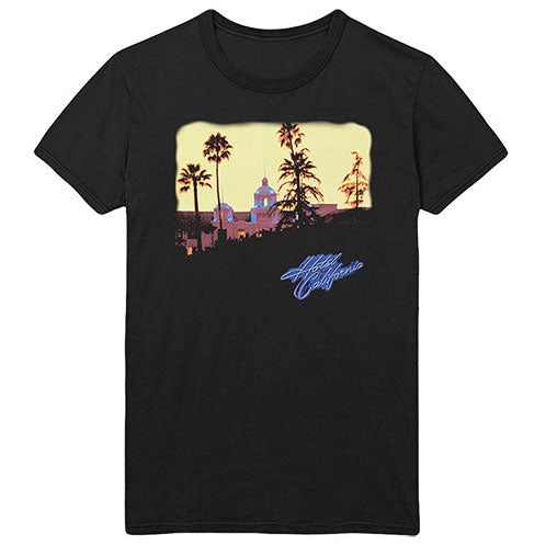 [แฟชั่น] Hot sale California Official Merchandise EAGLES Hotel Band T-Shirt  Adult clothes