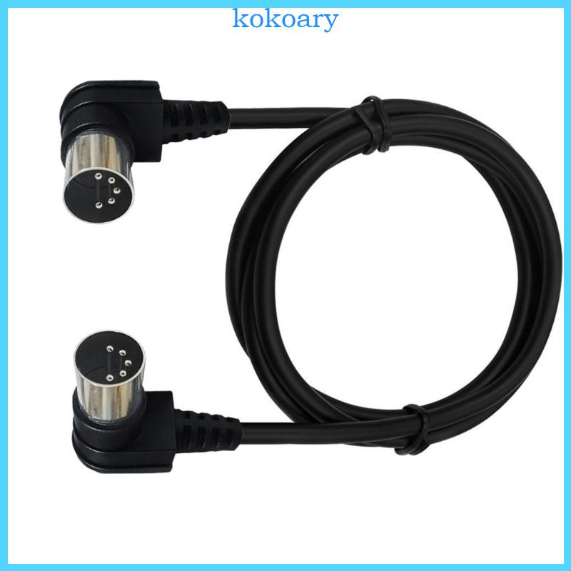 Kok MIDI 5-Pin DIN Male to Male MIDI อะแดปเตอร์สายเคเบิ้ล 1 เมตร 1 เมตร 5/3 เมตร