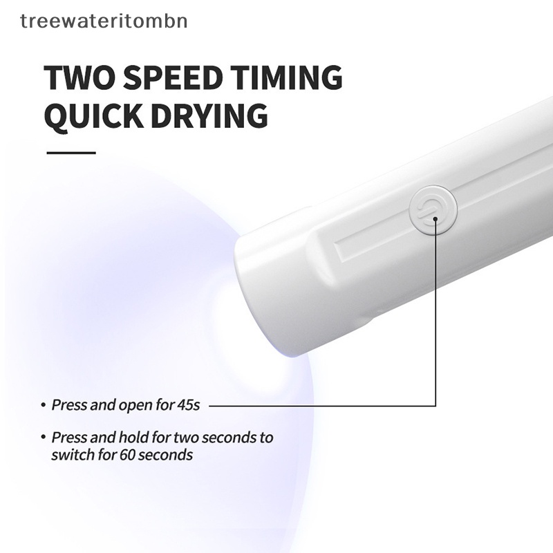 Tt เครื่องเป่าเล็บเจล UV Led 3 ดวง 3W แห้งเร็ว ชาร์จ USB สําหรับร้านเสริมสวย