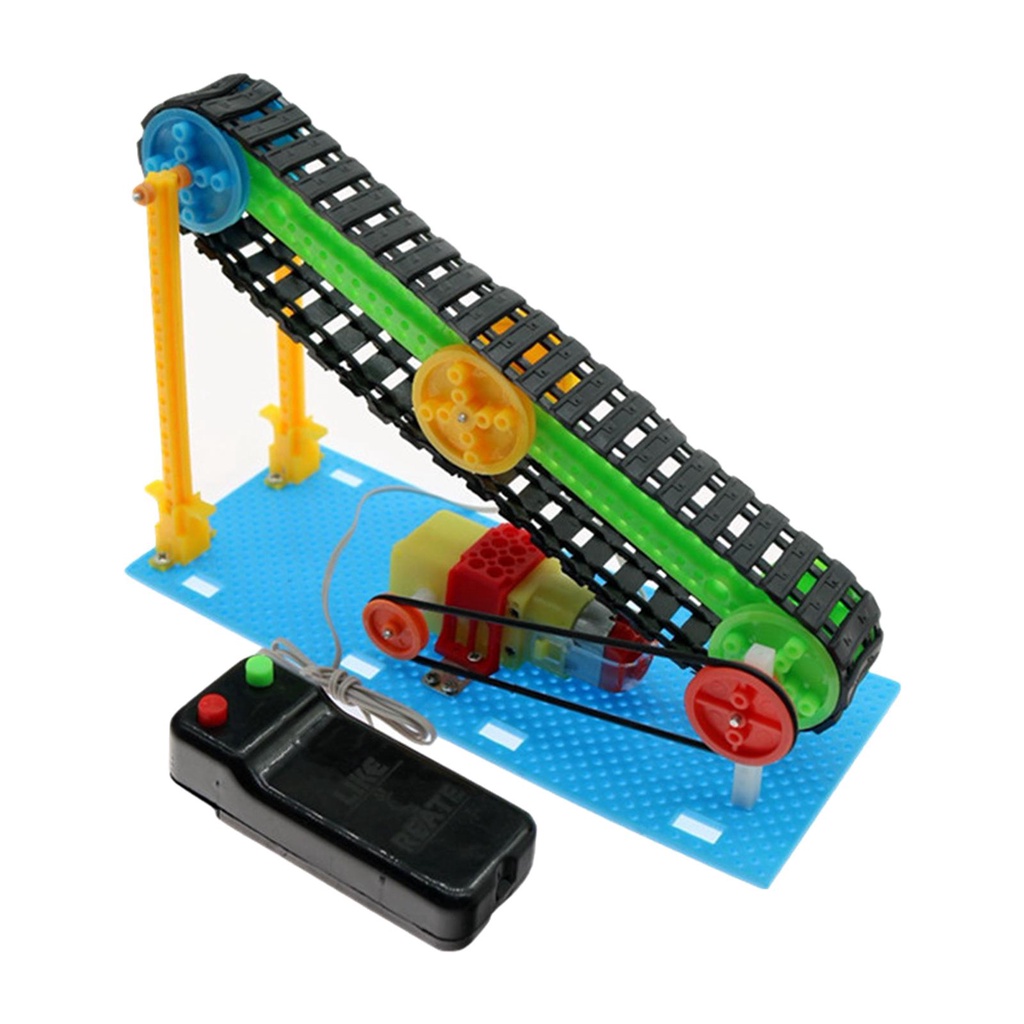 [Tachiuwa21] ของเล่นโมเดลสายพานลําเลียงไฟฟ้า DIY สําหรับเด็ก