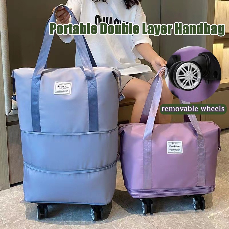 กระเป๋าถือ กระเป๋าสะพายไหล่ กระเป๋าเดินทาง ขนาดใหญ่ จุของได้เยอะ กันน้ํา สามารถพับได้ มีล้อลาก มีหลายชั้น เหมาะกับการเดินทาง