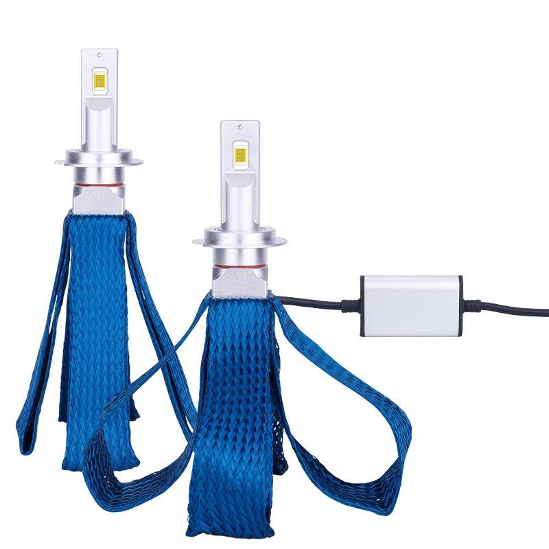 หลอดไฟหน้า LED H4 H7 H11 9005 9006 9012 พร้อมชิป 9054 1 คู่ 400000Lm สายพานทองแดง ระบายความร้อน สําหรับรถยนต์ 6000K สีขาว