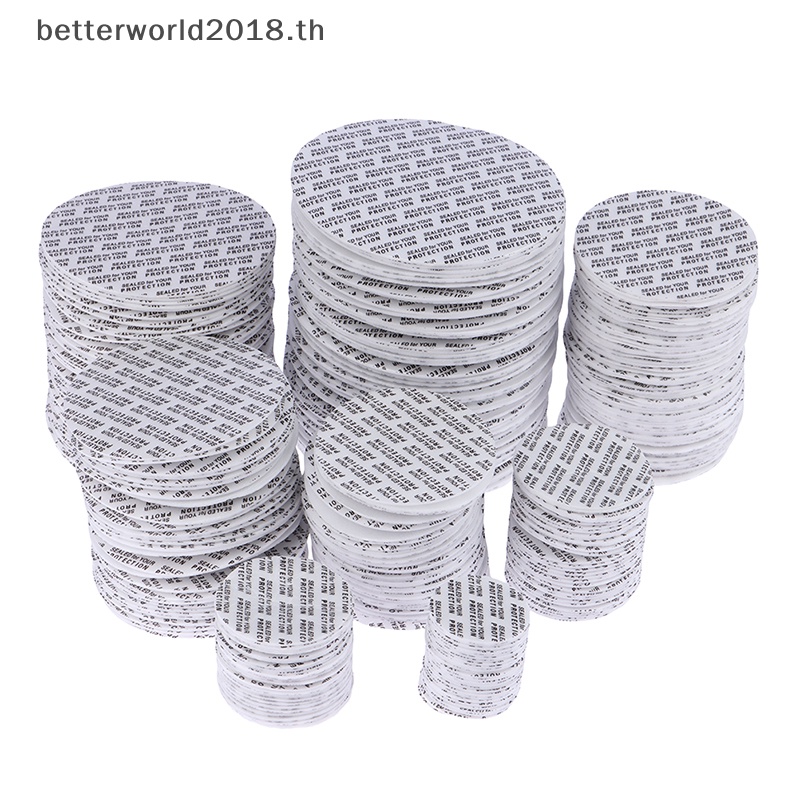[betterworld2018] 200 ชิ้น Self-กาวโฟมความดัน Sensitive Seal Lining Tamper ทนซีลสําหรับขวดเครื่องสําอางหม้อขวด 20 มม.-82 มม. [TH]