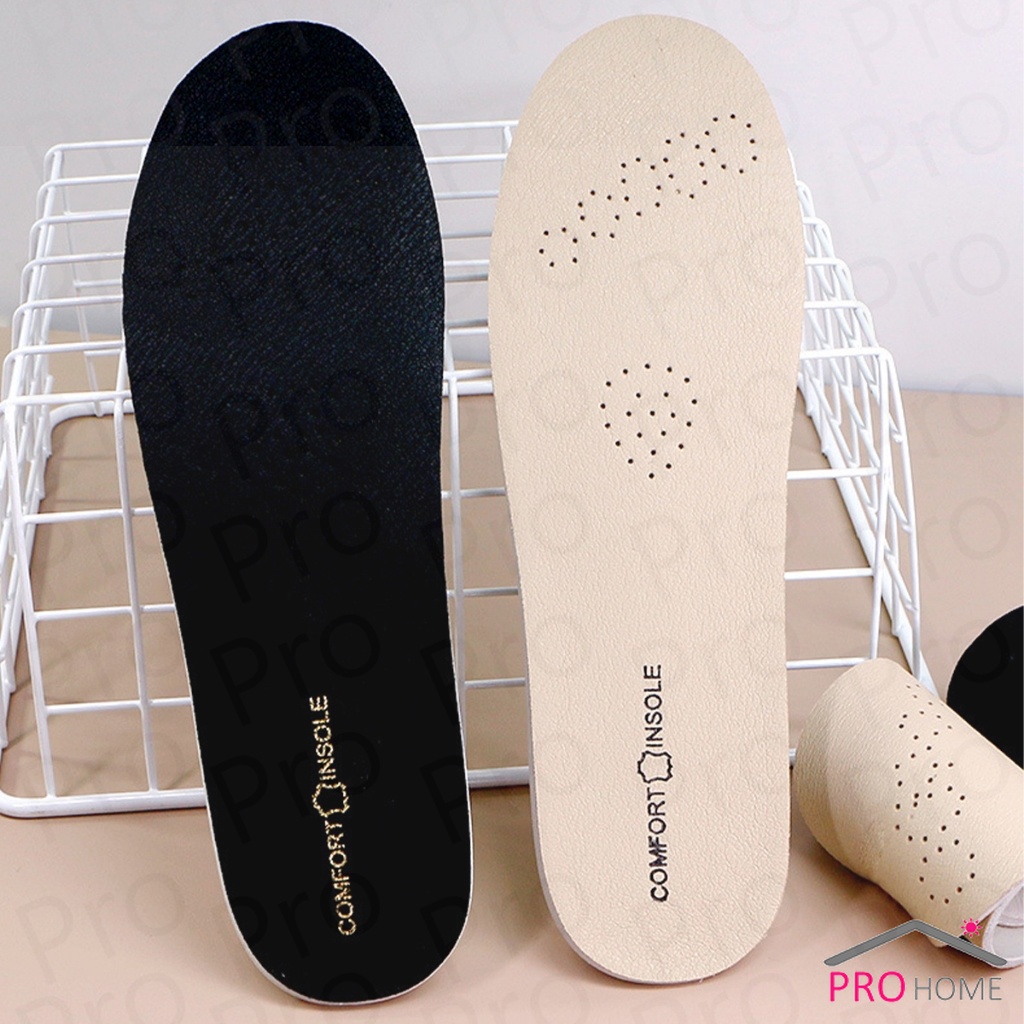 Prohome แผ่นพื้นรองเท้า สําหรับรองเท้ากีฬา  ยางพารา ดูดซับแรงกระแทก ป้องกันกลิ่น Shoes Insole ราคา ถูกที่สุด ดีลบีเคเค แกลเลอรีภาพที่ 2