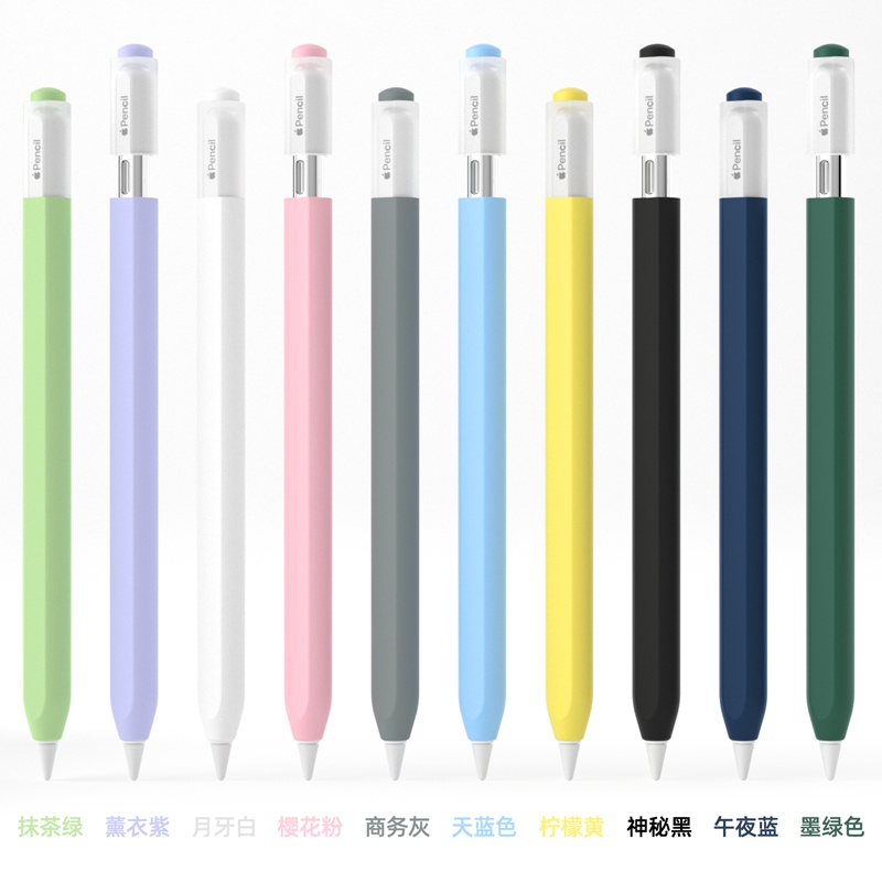 เคสปากกาเจลลี่ สําหรับ Apple Pencil 3 USB C 1 Generation 2nd ใส สีลูกกวาด ซิลิโคนนิ่ม ป้องกันรอยขีดข่วน