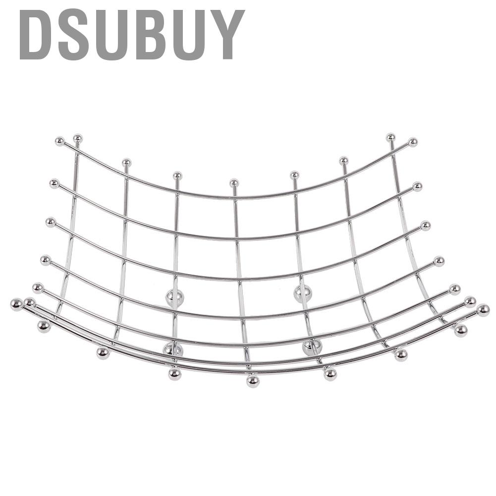 Dsubuy สแตนเลสเดสก์ท็อปตะกร้าผลไม้ทนทานอาหาร Draining ตกแต่ง