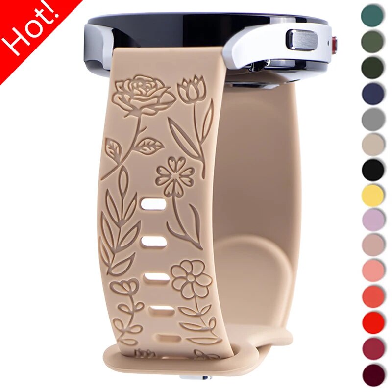 สายนาฬิกาข้อมือซิลิโคน 20 22 มม. สําหรับ Samsung Galaxy Watch 6 Classic Galaxy Watch 6 5 4 40 44 มม.