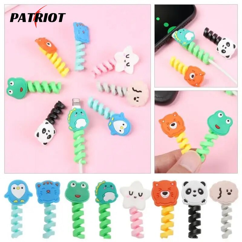 [PATRIO] ใหม่ ตัวถนอมสายชาร์จ สายหูฟัง USB ลายการ์ตูนน่ารัก
