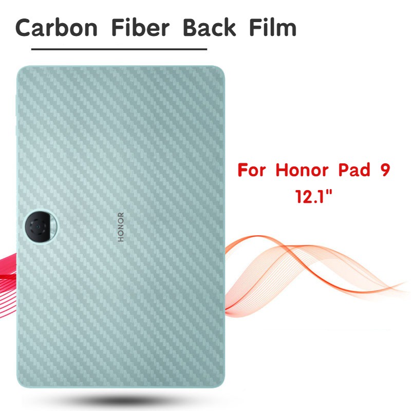 ฟิล์มสติกเกอร์คาร์บอนไฟเบอร์ กันรอยหน้าจอ ด้านหลัง สําหรับ Huawei Honor Pad 9 2024 12.1 นิ้ว Honor Pad8 12.0 นิ้ว 2022 HEY-W09