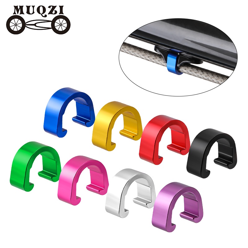 Muqzi คลิปหนีบสายเบรก อลูมิเนียมอัลลอย สําหรับรถจักรยาน MTB 10 ชิ้น