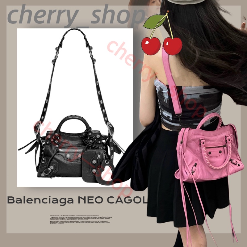 บาเลนเซียก้า 100% Balenciaga NEO CAGOLE Plus Small Tote Bag สตรี  กระเป๋าถือ  กระเป๋าสะพายไหล่