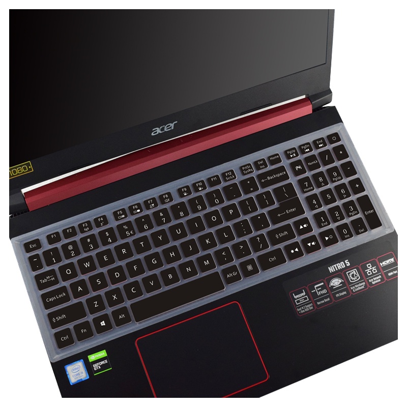 แผ่นซิลิโคนครอบแป้นพิมพ์แล็ปท็อป สําหรับ Acer Nitro 5 2023 2022 AN515-58 AN515-57 AN515-56 AN515-56 AN515-55 AN515-54 AN515 15 นิ้ว