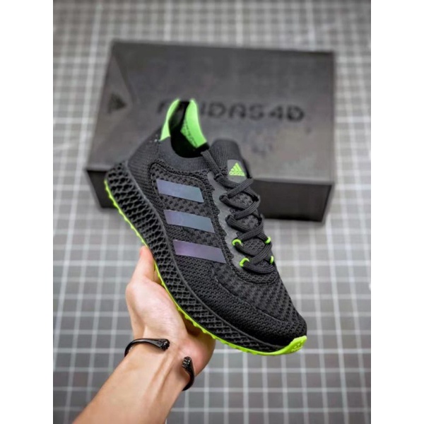 ADIDAS FUTURECRAFT 4DFWD BLACK NEON GREEN PREMIUM Original