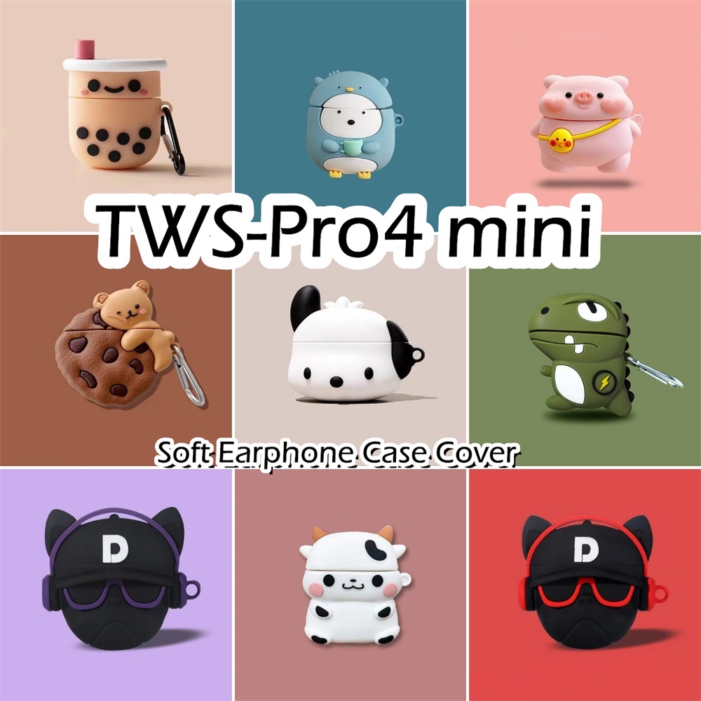 【พร้อมส่ง】เคสหูฟังซิลิโคนนิ่ม กันตก ลายการ์ตูน สําหรับ TWS-Pro4 mini NO.1