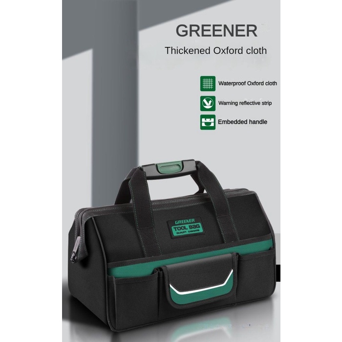 กระเป๋าเครื่องมืออเนกประสงค์ GREENER แข็งแรง ทนทาน กันน้ํา