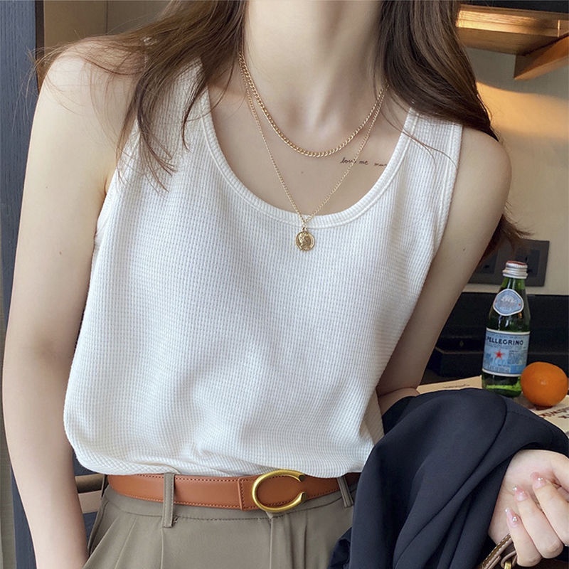 🌸Breeze🌸สลิงขนาดเล็ก เสื้อกั๊ก ผู้หญิง ขนาดพลัส หลวม แขนกุด ท็อปส์🌸(จัดส่ง 24 ชั่วโมง)🌸