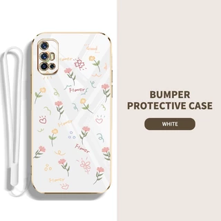 เคส Vivo V17 V19 Neo เต็มจอ ดอกไม้ขนาดเล็ก กันกระแทก ซิลิโคน เคสโทรศัพท์ ฝาครอบป้องกัน