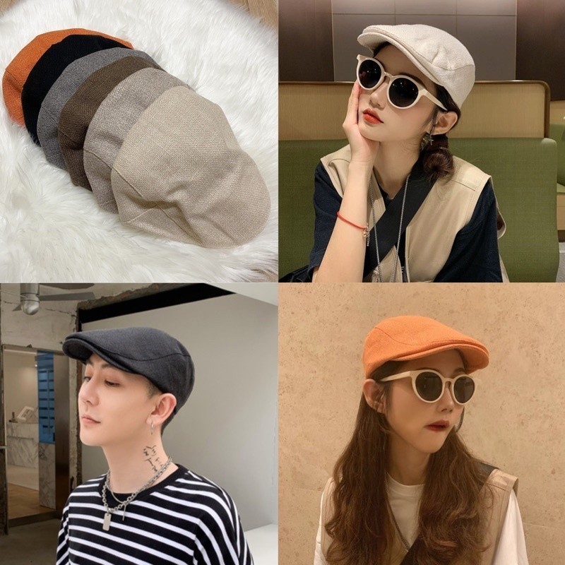 (Hd) หมวกแก๊ป ทรงวินเทจเบเร่ต์