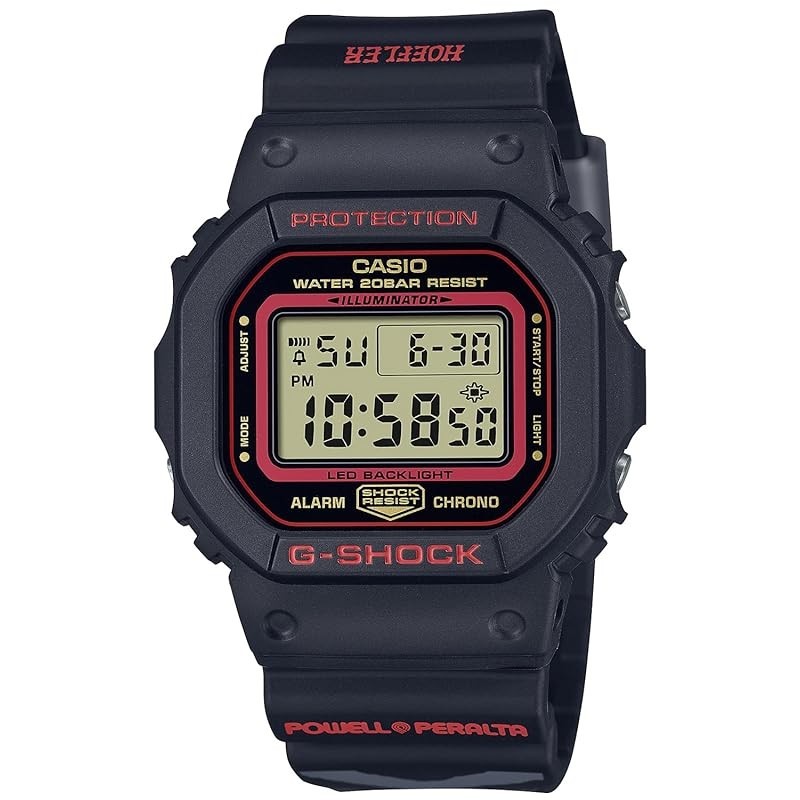 [Casio] นาฬิกาข้อมือ G-SHOCK × Kelvin Hoefler × Powell Peralta Triple Collaboration รุ่น DW-5600KH-1JR สําหรับผู้ชาย สีดํา [Domestic Regular Item]