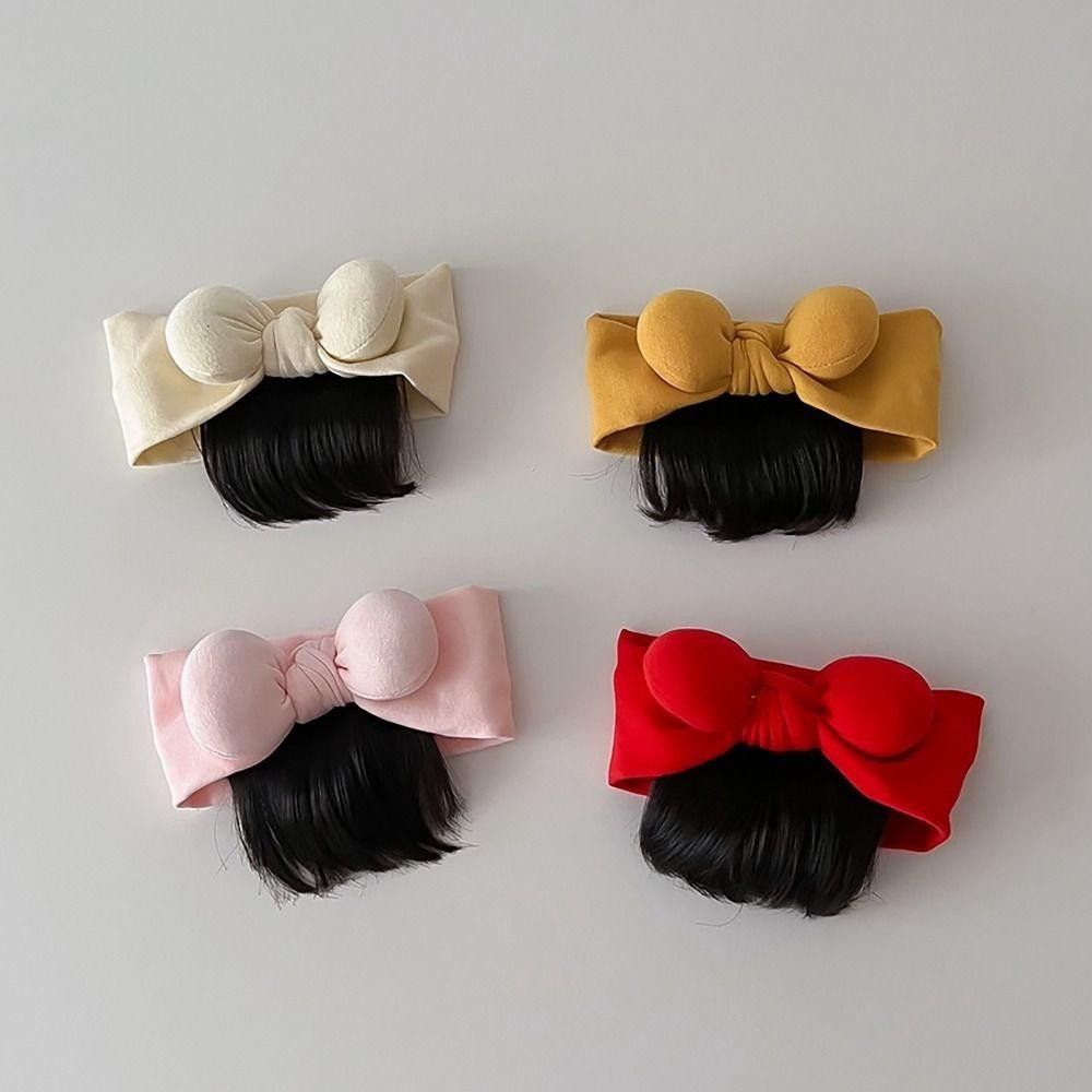 หมวกวิกผมเด็ก CLOUD แบบเจ้าหญิง พร้อมBowknot และHairband สวมใส่ง่ายสบาย สำหรับทารกแรกเกิดและเด็กเล็ก - รูปที่ 7