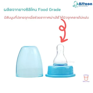 Attoon ขวดนม 2 ,4 ,8 ออนซ์ คอแคบ แพ็ค 6 ขวด พร้อมจุก รุ่น Smile ทรงบูธ ราคาประหยัด ส่งแบบคละสี คละแบบ TTTYU Baby Shop