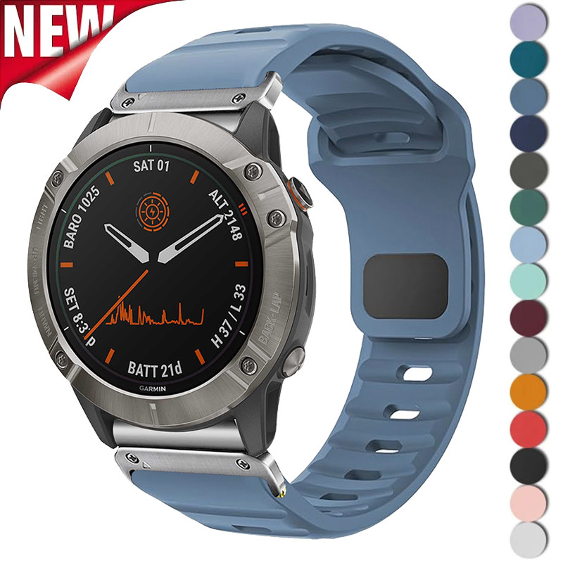 22 26 มม.สายนาฬิกาซิลิโคนสําหรับ Garmin Fenix 8 7 7X 6X 6 Pro 5 5X Plus Epix Gen2 Enduro 2 สายรัดข้อมือ QuickFit Release Bracele