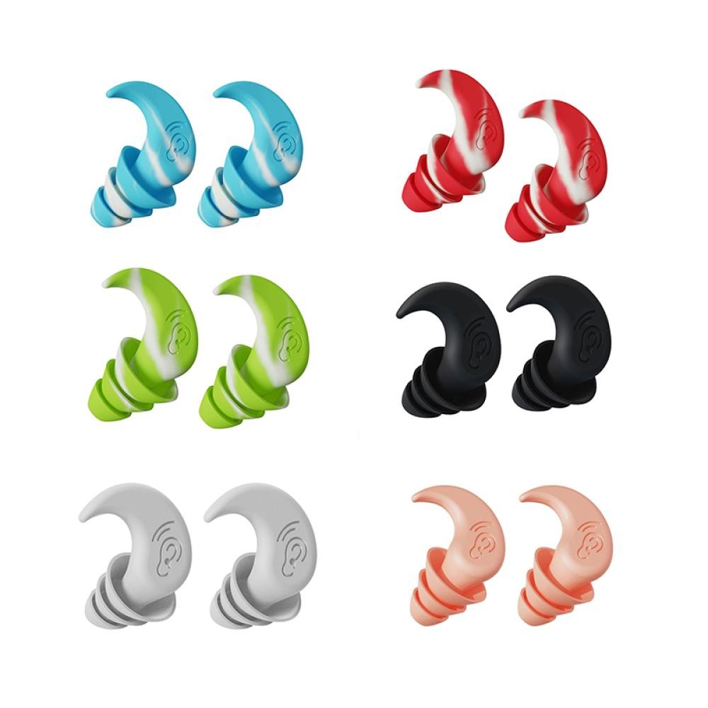 FYY กันเสียงลดเสียงรบกวนปลั๊กอุดหู Sleep Professional ซิลิโคนกันน้ําปลั๊กอุดหู Anti-Noise ฟองน้ํานุ่ม Sleeping ที่อุดหู - รูปที่ 4