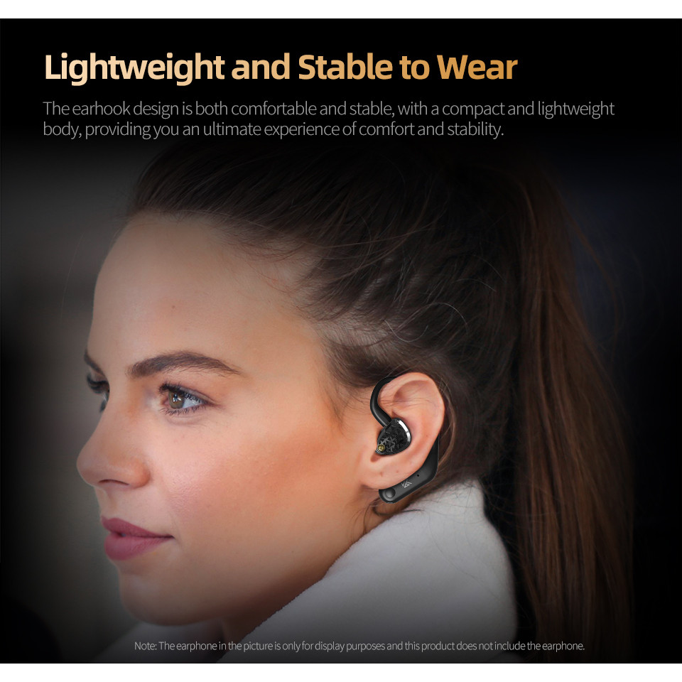 Kz AN01 ไร้สายอัพเกรดหูตะขอสาย ANC ตัดเสียงรบกวนบลูทูธ 5.4 C-Pin LDAC HD เสียงถอดรหัสเข้ากันได้