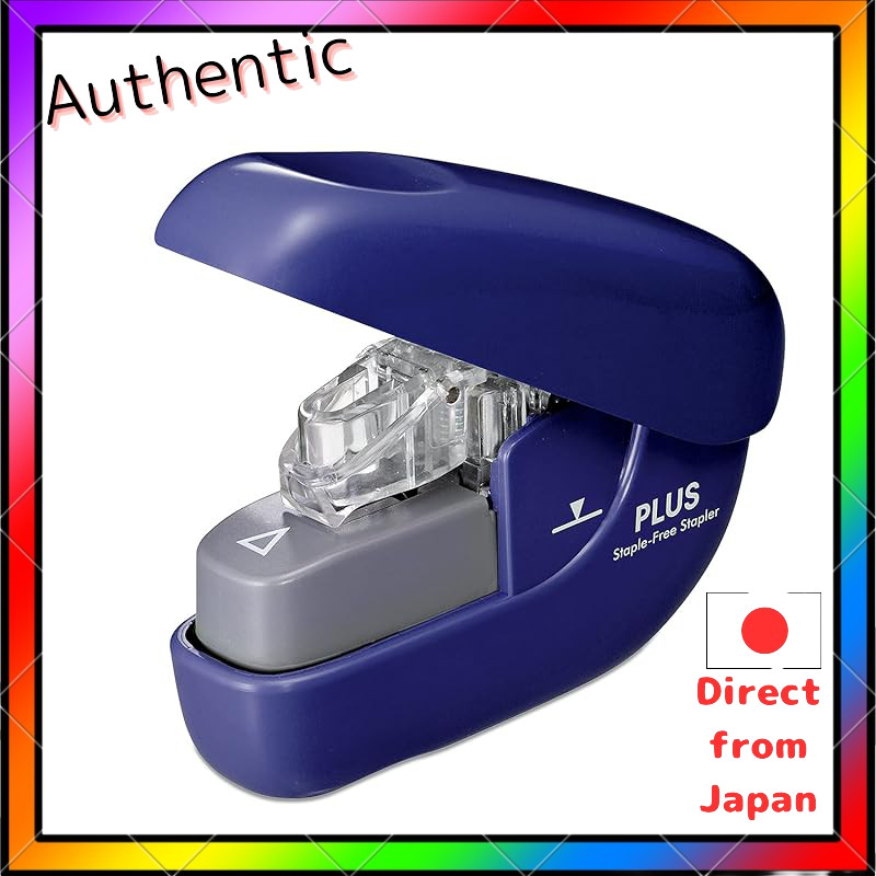 Plus No Stapler Paper Clinch Blue SL-106NB 31-124
