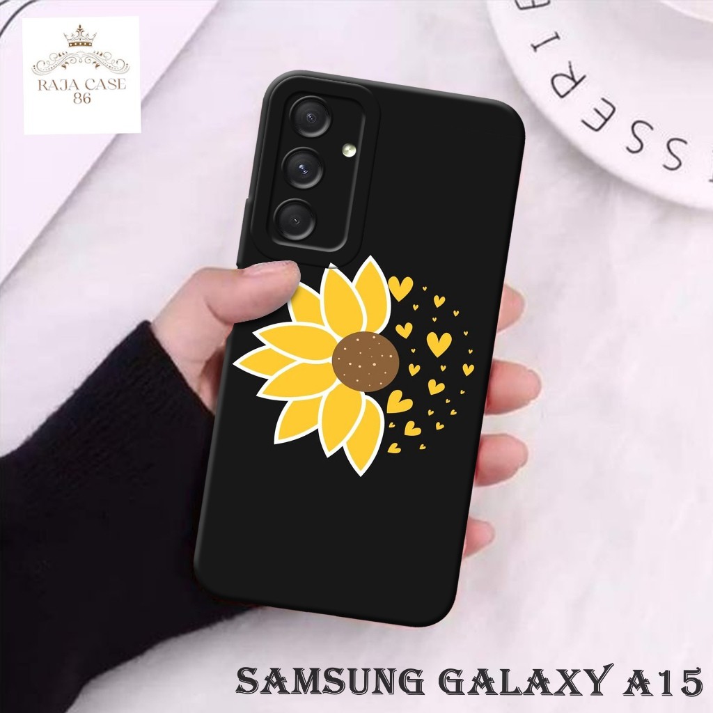 HP เคส Samsung Galaxy A15 4G / 5G ล่าสุด - Rajacase - เคสมือถือ Samsung A15 4G - FLOWER Softcase Mot