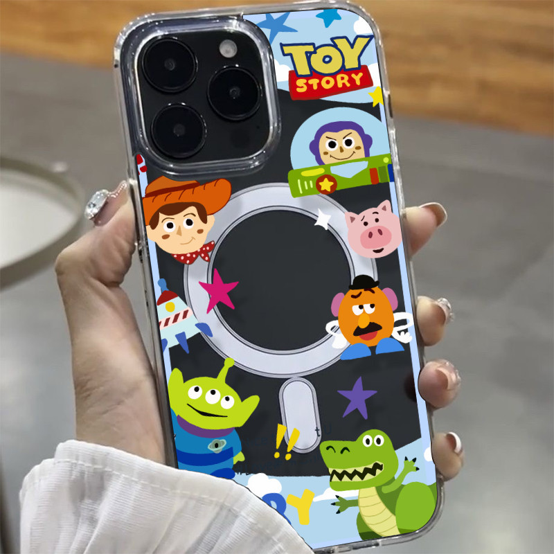 Kiddy🦋แม่เหล็ก เคสใสกันกระแทก เคสสําหรับไอโฟน 11 เคสชาร์ได้ สำหรับ IPhone 13 17 16 15 7Plus 14 12 11 Pro MAX 8 7 Plus