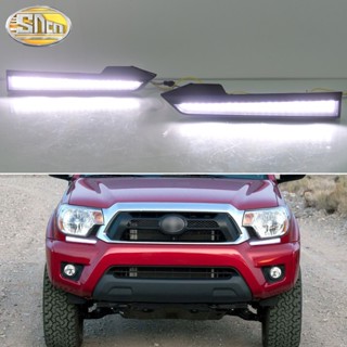 ไฟเลี้ยวไดนามิก LED ABS DRL 12V กันน้ํา สําหรับตกแต่งรถยนต์ Toyota Tacoma 2011-2015