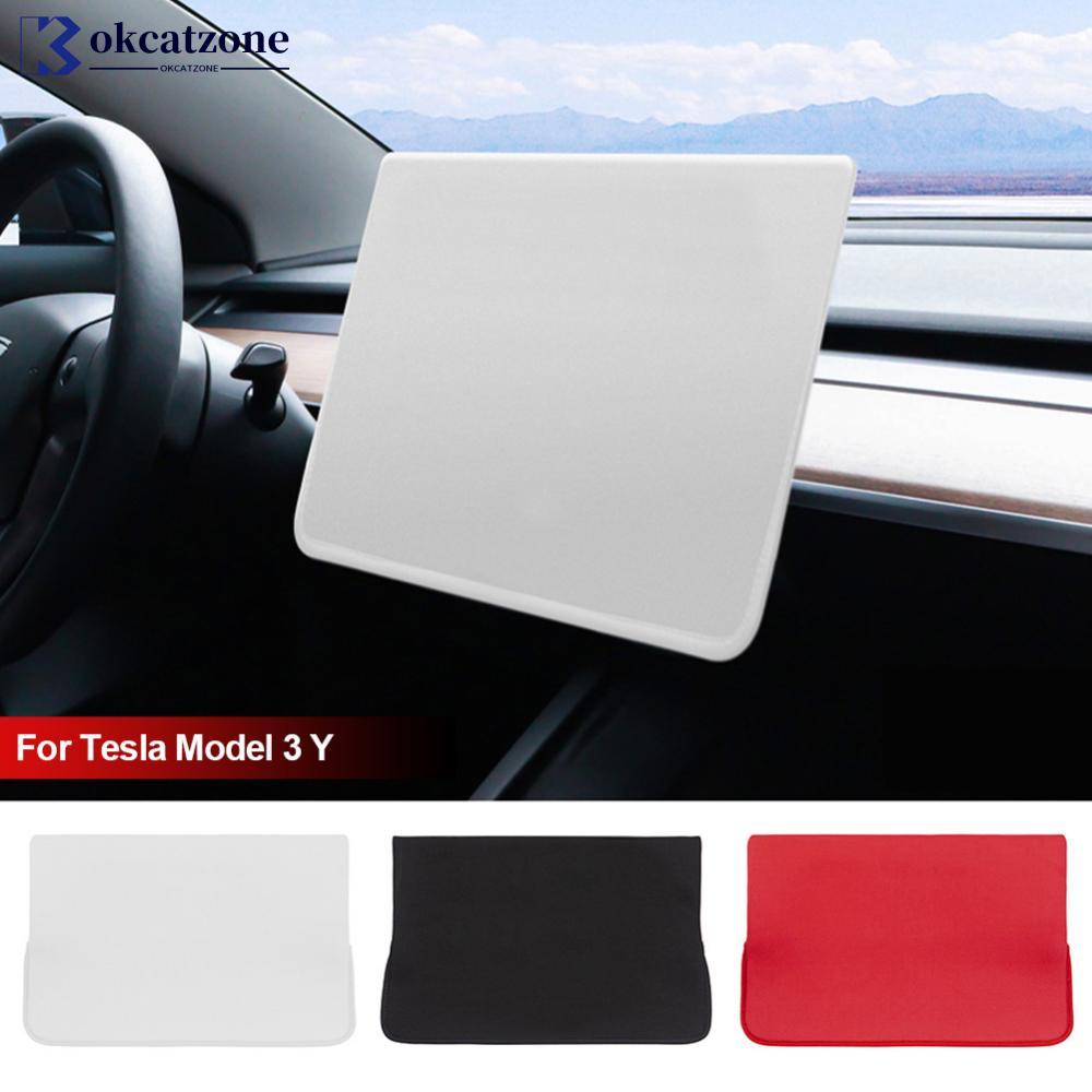 Okcatzone ม่านบังแดด ป้องกันฝุ่น อุปกรณ์เสริมภายในรถยนต์ สําหรับ Tesla Model 3 Y K1O1