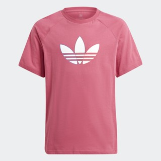 adidas ไลฟ์สไตล์ เสื้อยืดพิมพ์ลาย Adicolor เด็ก สีชมพู GN7436