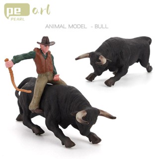 Pearlth โมเดลพลาสติก PVC รูปตัวละคร Rodeo Bull แฮนด์เมด ของเล่นสําหรับเด็ก