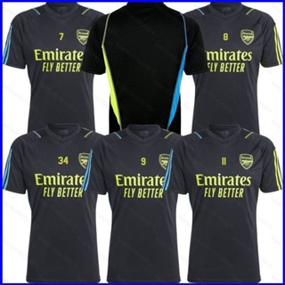 เสื้อยืดแขนสั้น ลายทีมชาติฟุตบอล Arsenal Saka Martinelli Degaard Jesus GP1 2023-2024 พลัสไซซ์ PG1