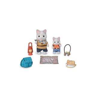 Sylvanian Families ชุดของเล่นบ้านตุ๊กตา และเฟอร์นิเจอร์ [ชุดผจญภัยทุบ - Rateneko Siblings] Ko-76 St Mark Certified 3 ปี ขึ้นไป