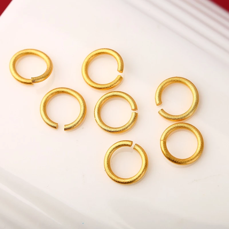 อะไหล่เครื่องประดับ DIY แหวนเปิด จี้ทองแดงชุบทอง 20 ชิ้น thumbnail 4