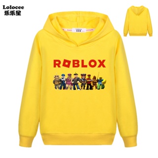 เสื้อกันหนาว มีฮู้ด ลายการ์ตูนอนิเมะ Robloxing แฟชั่นฤดูใบไม้ผลิ และฤดูใบไม้ร่วง สําหรับเด็ก